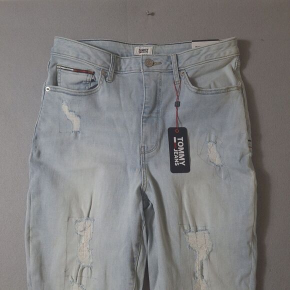 Tommy Hilfiger Tommy Jean Skinny High Rise Ankle 10 30x28 NWT Distressed Stretch - Picture 2 of 14